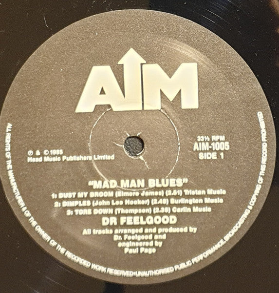 Dr. Feelgood : Mad Man Blues (LP, MiniAlbum)