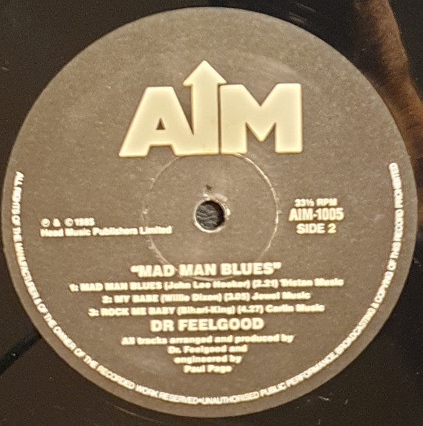 Dr. Feelgood : Mad Man Blues (LP, MiniAlbum)