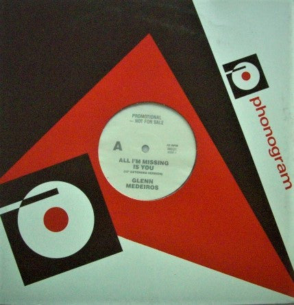 Glenn Medeiros : All I'm Missing Is You (12", Single, Promo)