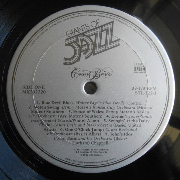 Count Basie : Giants Of Jazz: Count Basie (3xLP, Comp + Box)
