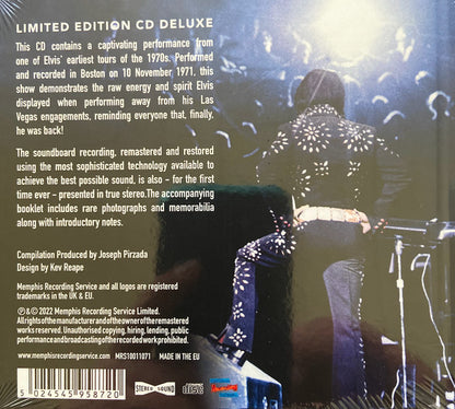 Elvis Presley : Like A Black Tornado  (Live At Boston Garden 1971) (CD, Ltd)