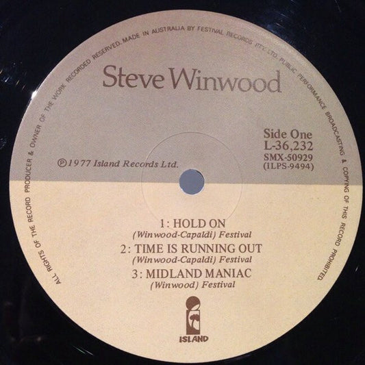 Steve Winwood : Steve Winwood (LP, Album)