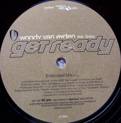 Woody van Eyden : Get Ready (Part 1) (12")