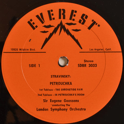 Igor Stravinsky - Sir Eugene Goossens, London Symphony Orchestra : Petrouchka (Original Version) (LP, RP, Ora)