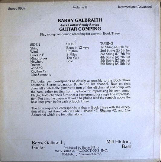 Barry Galbraith : Guitar Comping (LP)