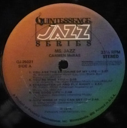 Carmen McRae : Ms. Jazz (LP, Comp)