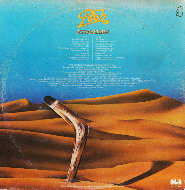 Pooh : Boomerang (LP, Album, Gat)