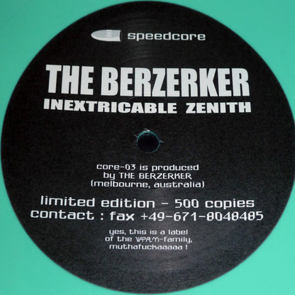 The Berzerker : Inextricable Zenith (12", Ltd, Lig)