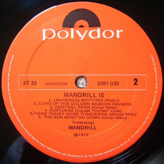 Mandrill : Mandrill Is (LP, Album)