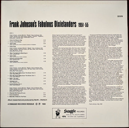 Frank Johnson's Fabulous Dixielanders : 1951-55 (LP, Comp, Mono, RE)