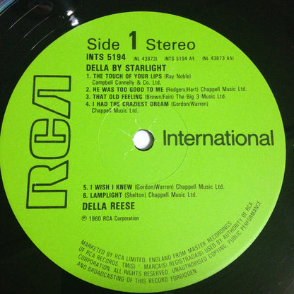 Della Reese : Della By Starlight (LP, Album, RE)