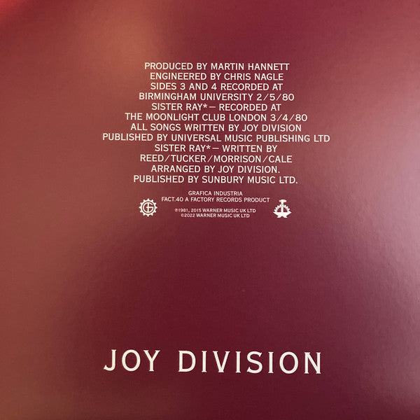 Joy Division : Still (2xLP, Album, Ltd, RE, RM, RP, Cle)