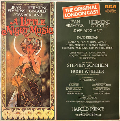 Stephen Sondheim - Jean Simmons (2), Hermione Gingold, Joss Ackland : A Little Night Music (Original London Cast) (LP, Album)