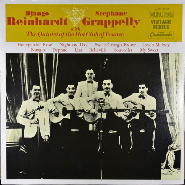 Django Reinhardt & Stéphane Grappelli With Quintette Du Hot Club De France : The Quintet Of The Hot Club Of France (LP, Mono, RP)