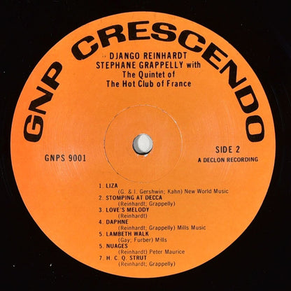 Django Reinhardt & Stéphane Grappelli With Quintette Du Hot Club De France : The Quintet Of The Hot Club Of France (LP, Mono, RP)