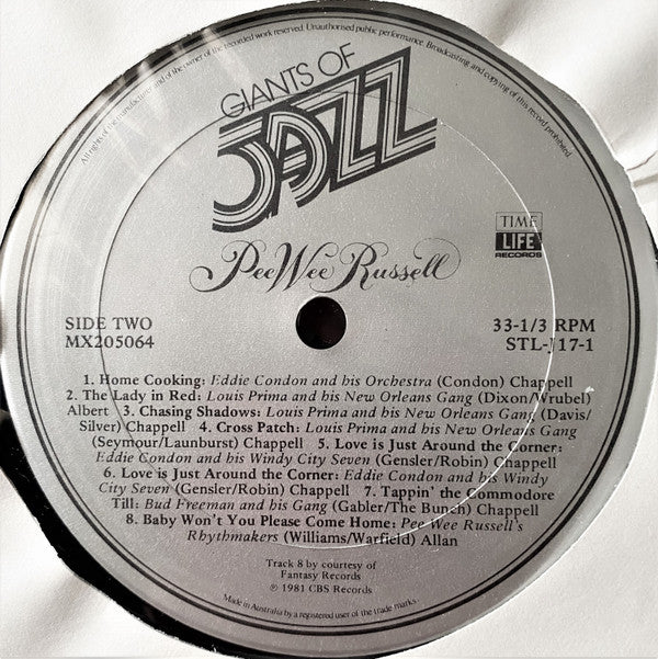 Pee Wee Russell : Giants Of Jazz: Pee Wee Russell (3xLP, Comp + Box)