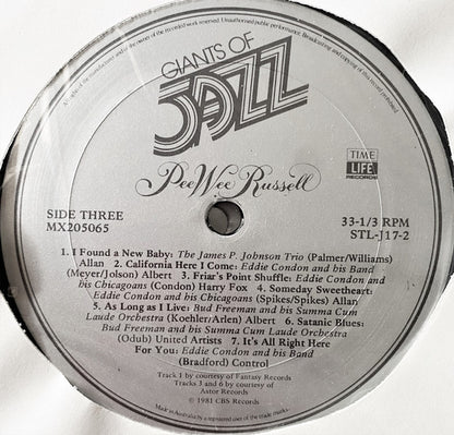 Pee Wee Russell : Giants Of Jazz: Pee Wee Russell (3xLP, Comp + Box)