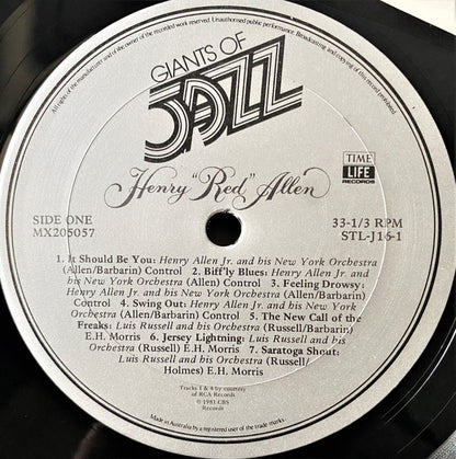 Henry "Red" Allen : Giants Of Jazz: Henry "Red" Allen (3xLP, Comp + Box)