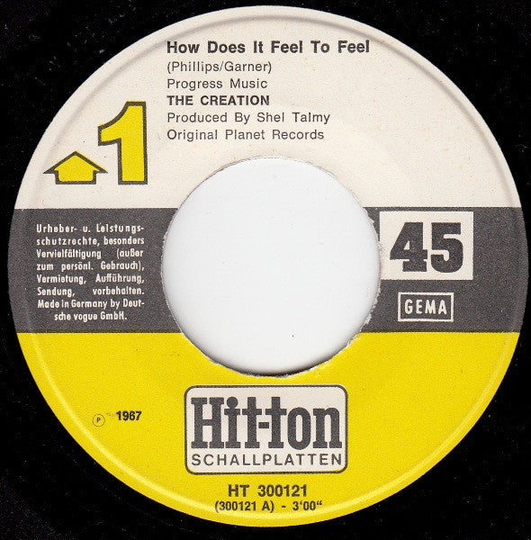 The Creation (2) : How Does It Feel To Feel (7", Single, Mono)