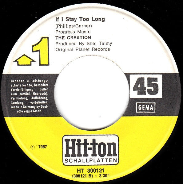 The Creation (2) : How Does It Feel To Feel (7", Single, Mono)