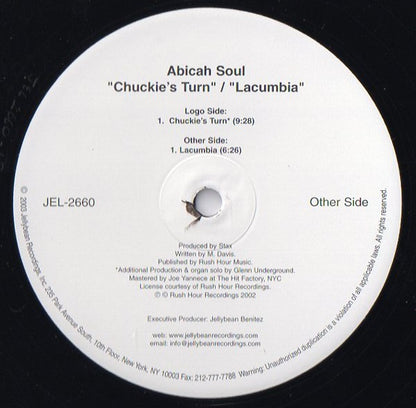 Abicah Soul : Chuckie's Turn / Lacumbia (12")