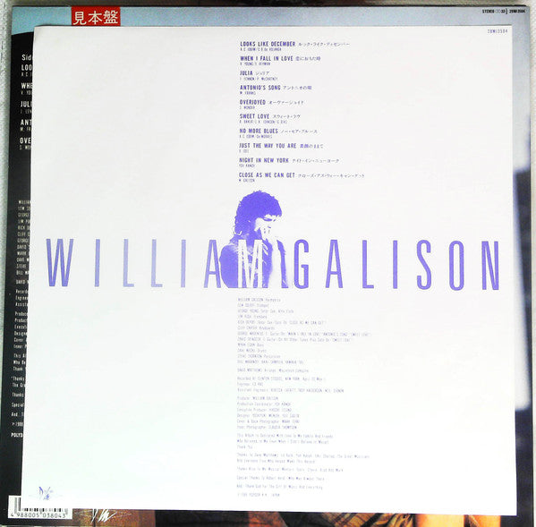 William Galison : Overjoyed (LP, Album, Promo)
