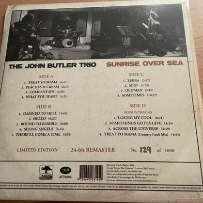 The John Butler Trio : Sunrise Over Sea (2xLP, Album, Ltd, Num, RM, Bro)