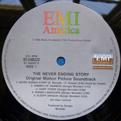 Klaus Doldinger And Giorgio Moroder : The NeverEnding Story (Original Motion Picture Soundtrack) (LP, Album)