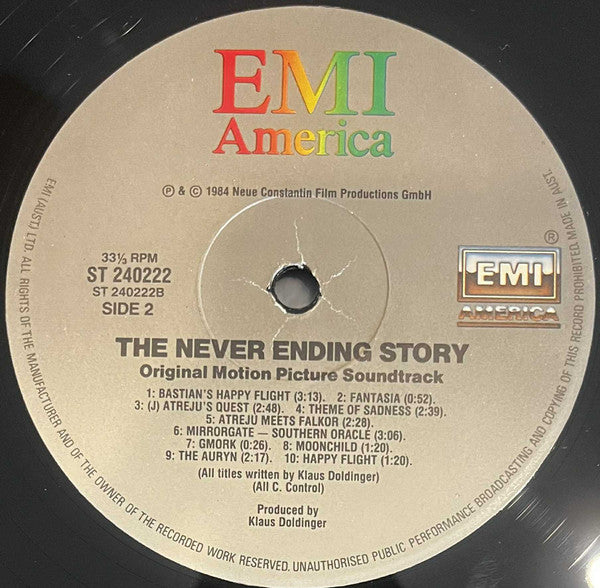 Klaus Doldinger And Giorgio Moroder : The NeverEnding Story (Original Motion Picture Soundtrack) (LP, Album)
