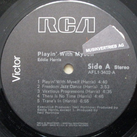 Eddie Harris : Playin' With Myself (LP, Album)