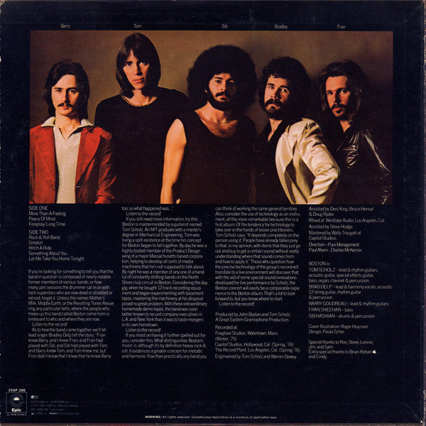Boston : Boston (LP, Album)
