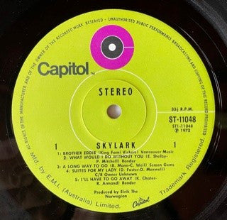 Skylark (3) : Skylark (LP, Album)