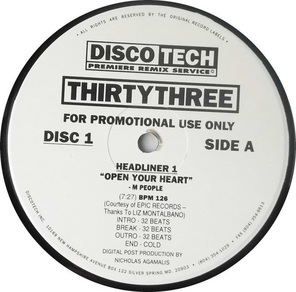 Various : DiscoTech ThirtyThree (3x12", Comp, Promo)