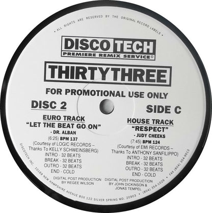 Various : DiscoTech ThirtyThree (3x12", Comp, Promo)