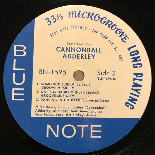 Cannonball Adderley : Somethin’ Else (LP, Album, RE, Sco)