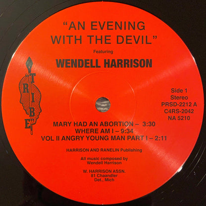 Wendell Harrison : An Evening With The Devil (LP, Album)