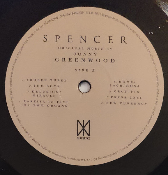Jonny Greenwood : Spencer (Original Motion Picture Soundtrack) (LP, Album)