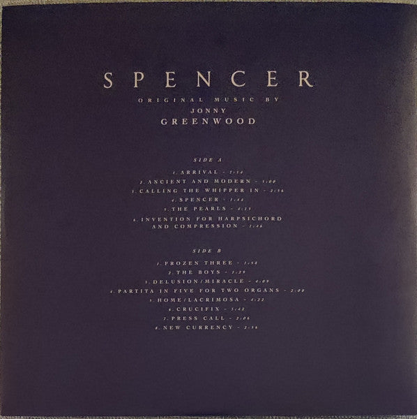 Jonny Greenwood : Spencer (Original Motion Picture Soundtrack) (LP, Album)