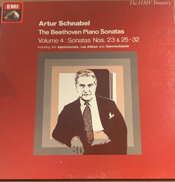 Artur Schnabel / Ludwig van Beethoven : The Beethoven Piano Sonatas Volume 4: Sonatas Nos. 23 & 25-32 (4xLP, Comp, Mono + Box)