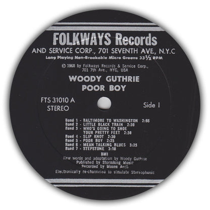 Woody Guthrie : Poor Boy (LP, RE)