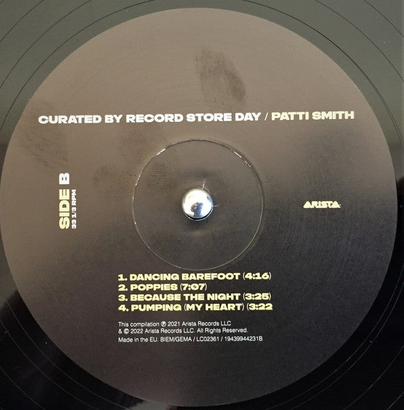 Patti Smith : Curated By Record Store Day (2xLP, Comp)