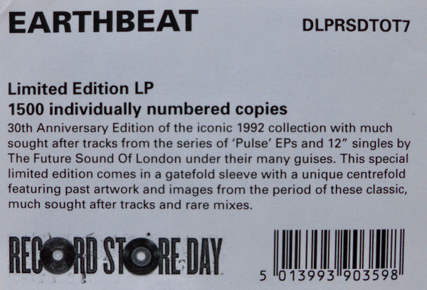 Various : Earthbeat (2xLP, Comp, Ltd, Num, RE)