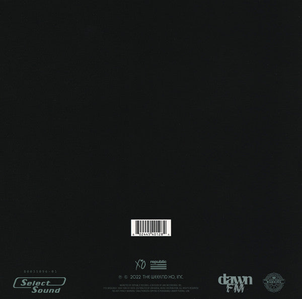 輸入2LP Weeknd Dawn FM B003509601 XO, Republic Records /00660 2LP WEEKND Dawn FM B003509601 XO, Republic NON JAPA | eBay