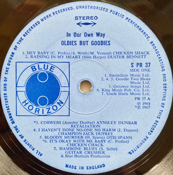 Various : In Our Own Way / Oldies But Goodies (LP, Comp)
