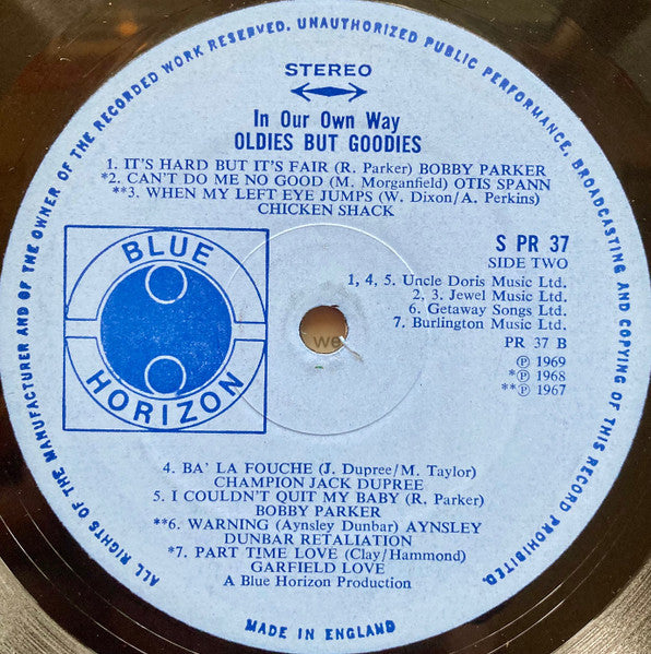 Various : In Our Own Way / Oldies But Goodies (LP, Comp)