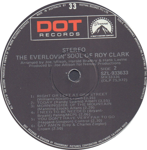 Roy Clark : The Everlovin' Soul Of Roy Clark (LP, Album)