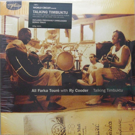 Ali Farka Touré With Ry Cooder : Talking Timbuktu (2xLP, Album, RE, 180)