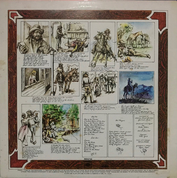 Willie Nelson : Red Headed Stranger (LP, RE)