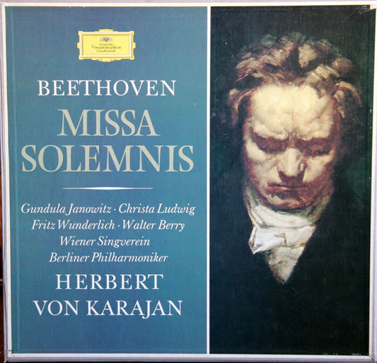 Ludwig van Beethoven, Gundula Janowitz · Christa Ludwig, Fritz Wunderlich · Walter Berry, Wiener Singverein, Berliner Philharmoniker, Herbert von Karajan : Missa Solemnis (2xLP + Box)