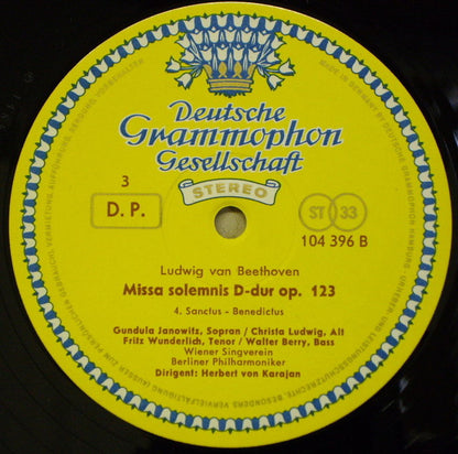 Ludwig van Beethoven, Gundula Janowitz · Christa Ludwig, Fritz Wunderlich · Walter Berry, Wiener Singverein, Berliner Philharmoniker, Herbert von Karajan : Missa Solemnis (2xLP + Box)